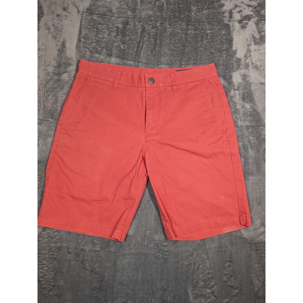 Bonobos Mens Golf Shorts Flat Front Zip Fly Pink Polyester Size 31 x 9